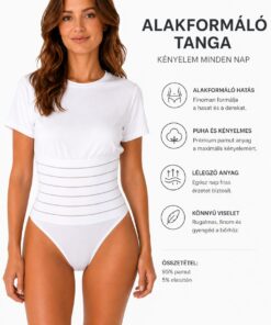 Női alakformáló tanga infografika