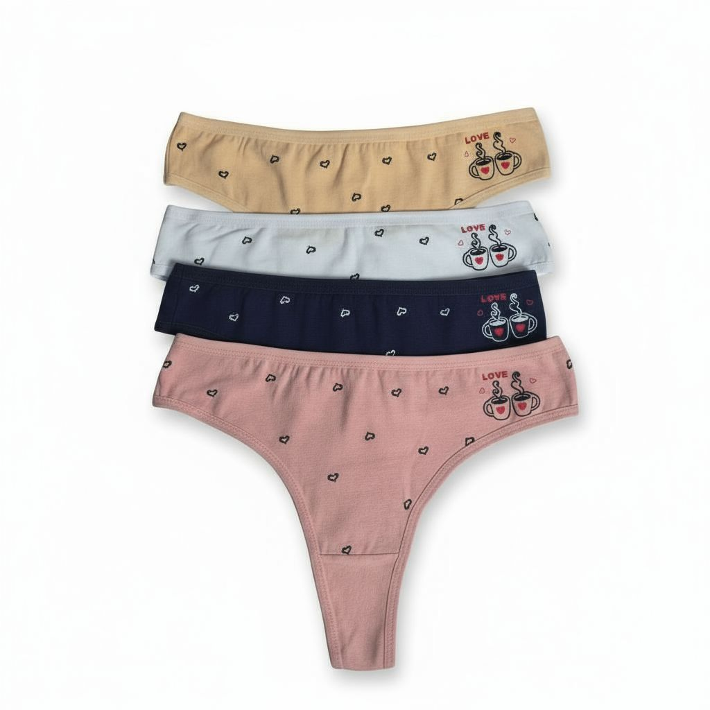 Női pamut tanga, (Egy csomagban több darab) - Image 9