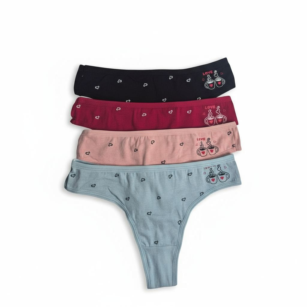 Női pamut tanga, (Egy csomagban több darab) - Image 8