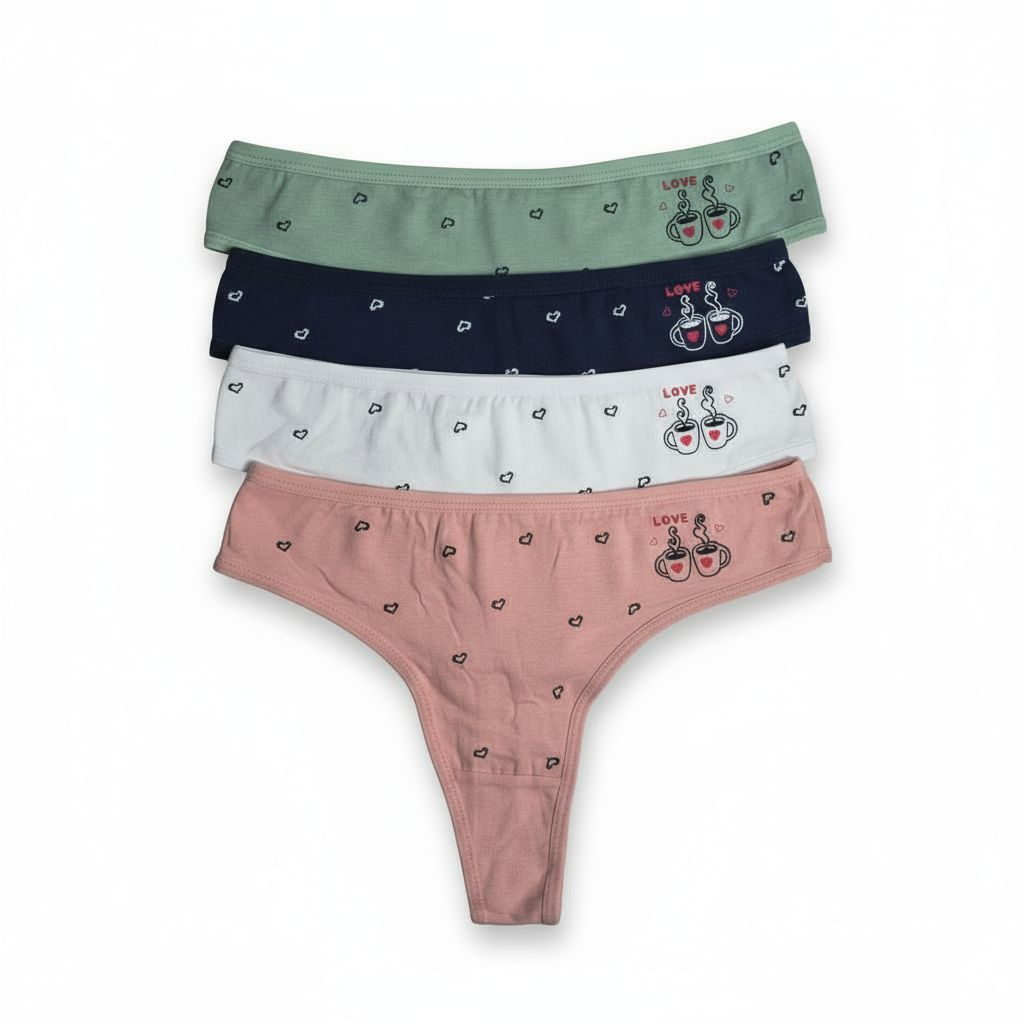 Női pamut tanga, (Egy csomagban több darab) - Image 7