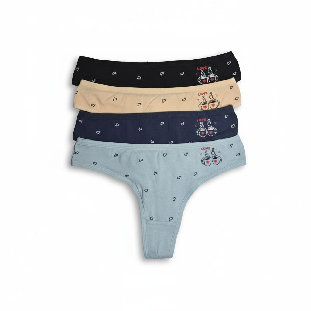 Női pamut tanga, (Egy csomagban több darab) - Image 6