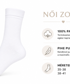 Pihe Puha női zokni 100% pamut 35-38 és 38-41 méret