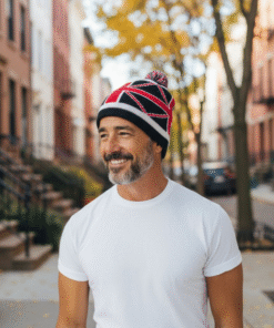 Férfi sapka,mintás