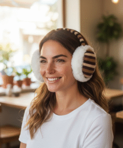 Fülvédő,Füllmelegítő, csíkos