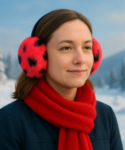 Plüss Fülvédő,Füllmelegítő Glamour mintás