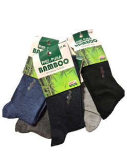 Férfi,bambusz zokni,orrvarrás nélküli,5 pár/csomag,mintás