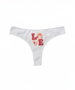 95% Pamut egyedi love mintás tanga L-es