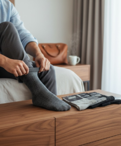 Pihe puha,Színes, Férfi zokni, vékony,mintás,5 pár/csomag