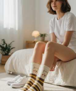Pihe puha, Női maci mintás zokni,5 pár/csomag