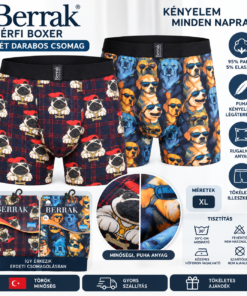Berrak török férfi boxer 2 db-os kutyás csomag tulajdonságai