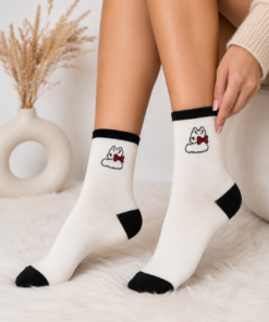 Cica mintás női zokni női modellen
