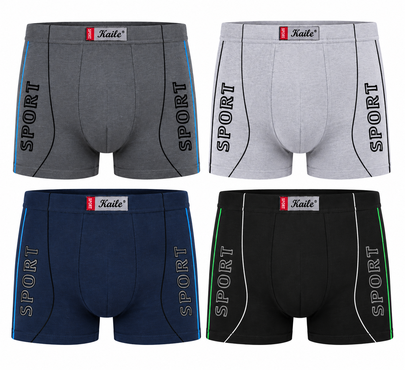 Kaile SPORT férfi boxer 95% pamut több színben
