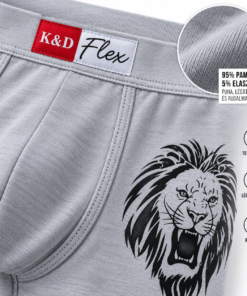 K&D Flex férfi boxer 95% pamut anyaga közelről