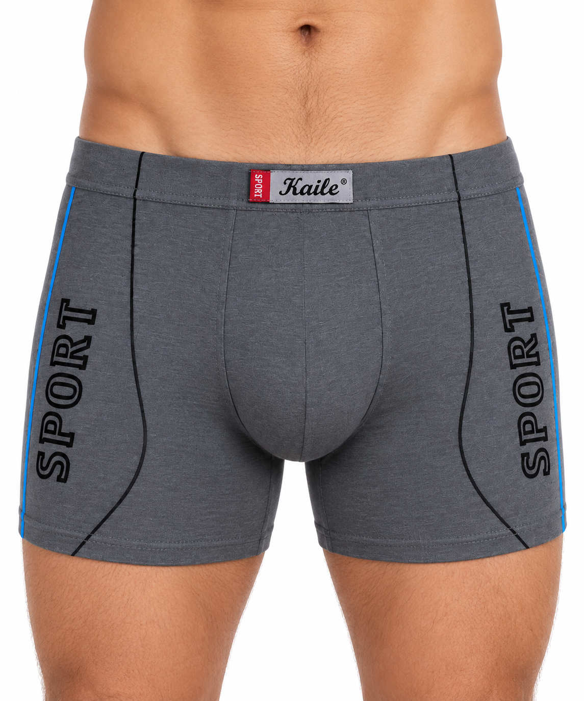 Szürke Kaile SPORT férfi boxer modellen