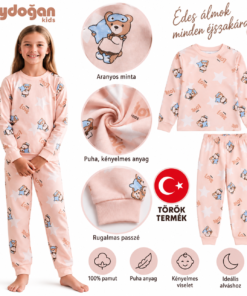 Aydogan török kislány pizsama 100% pamut 8–12 éves korig