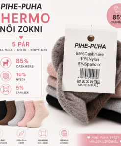 Pihe-Puha thermo női zokni 85% cashmere összetétel