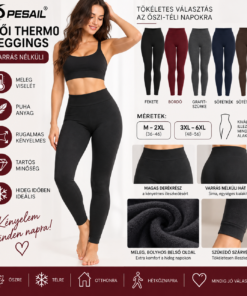 Pesail női thermo leggings tulajdonságok és méretek