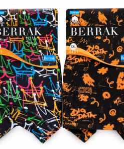 Berrak férfi boxer 2 db-os csomag 2XL címkés termékkép graffiti mintával
