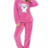 Vienetta rózsaszín kutyás női Welsoft pizsama modellen