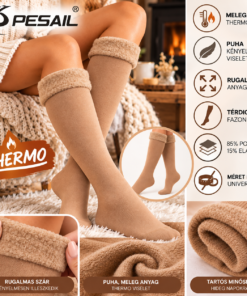 Pesail női thermo térdzokni univerzális méretben
