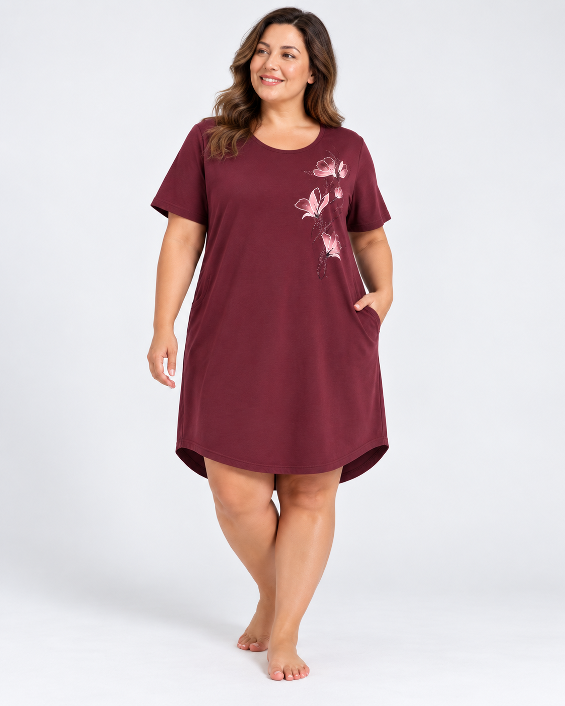 Vienetta Big Size zsebes női hálóing modellen XL–4XL